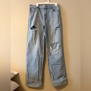 Pacific Sunwear Light Blue Denim with Tan Patch